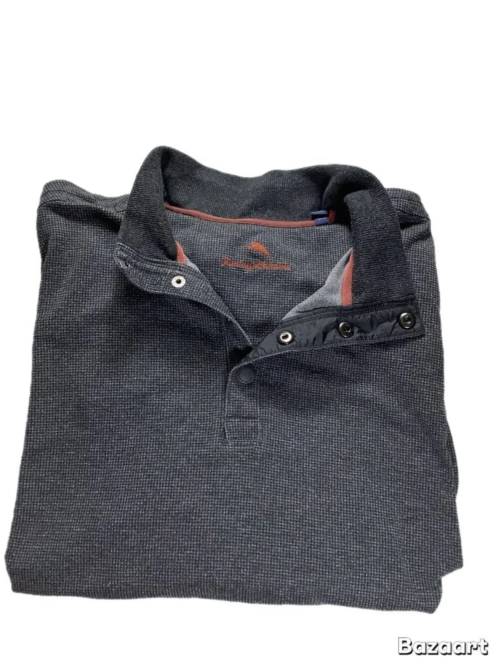 Tommy Bahama Men's Waffle Knit 1/4 Snap Henley Pullover XXL (300)